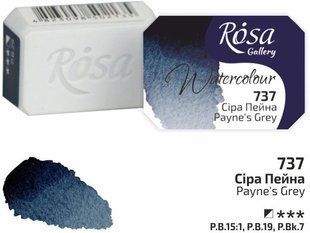 Фарба&nbsp;акварельна,&nbsp;Сіра Пейна,&nbsp;2,5 мл,&nbsp;ROSA&nbsp;Gallery