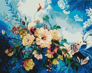 Картина за номерами Квіти блакиті &copy;Anna Steshenko, 40х50 см, Brushme