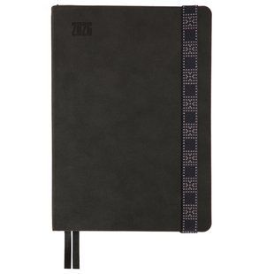 Щоденник А5 Leo Planner датований 2026 Voyage, м'який, графітовий, 368 сторінок
