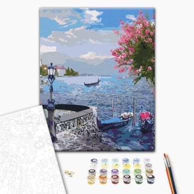 Картина за номерами Старовинний сад біля моря 2, 40x50 см, Brushme