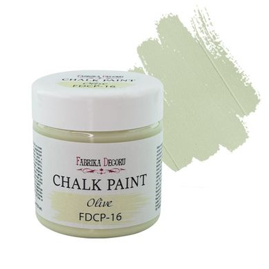 Меловая краска Chalk paint Оливка, 150 мл, Fabrika Decoru