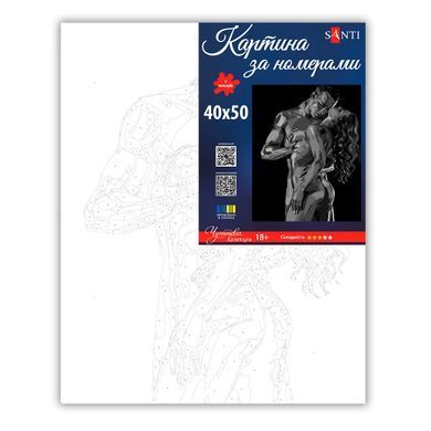 Картина по номерам SANTI, Мгновение, принадлежащее двоим, 40x50 см