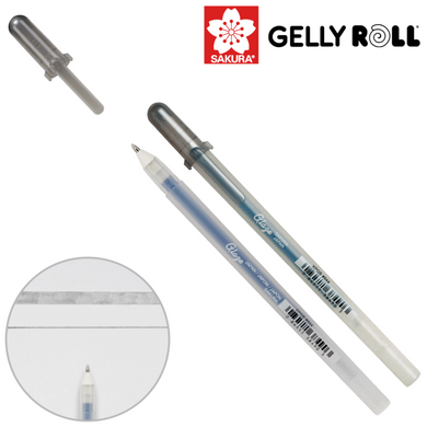 Ручка гелевая, GLAZE 3D-ROLLER, Серый, Sakura