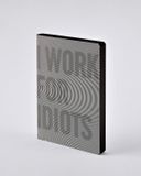 Блокнот Graphic L, I Work For Idiots, 16,5х22 см, 120 г/м&sup2;, 128 аркушів, Nuuna