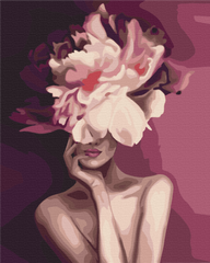 Картина за номерами Пурпурна квітка, 40x50 см, Brushme
