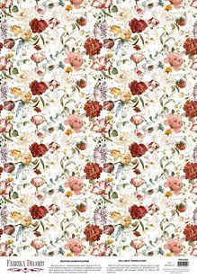 Веллум з малюнком Peony passion, А3, 29,7х42 см, 90 г/м&sup2;, аркуш, Fabrika Decoru