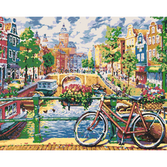 Картина за номерами Літо в Амстердамі, 40х50 см, Santi