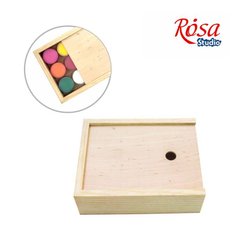 Пенал для гуаши деревянный, 17х13,3х5,3 см, ROSA Studio