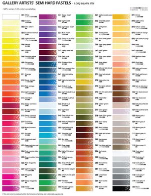 Пастель суха напівтверда 36 кольорів, квадратна, MPL-36, MUNGYO