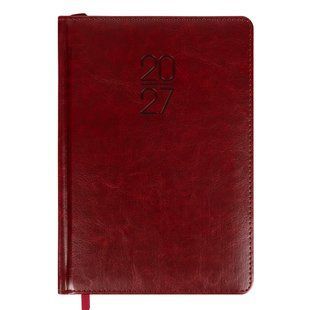 Деловой ежедневник Leo Planner Vector A5, датированный, 2027, твердая обложка, коричневый, 368 страниц