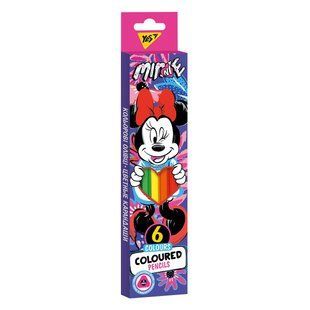 Набір кольорових олівців Minnie Mouse, 6 кольорів, YES