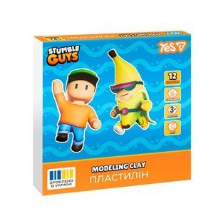 Пластилін Yes Stumble Guys, 12 кольорів, 240 г