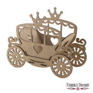 Заготовка для декорування Карета №064, 23х10,5х18,5 см, МДФ, Fabrika Decoru