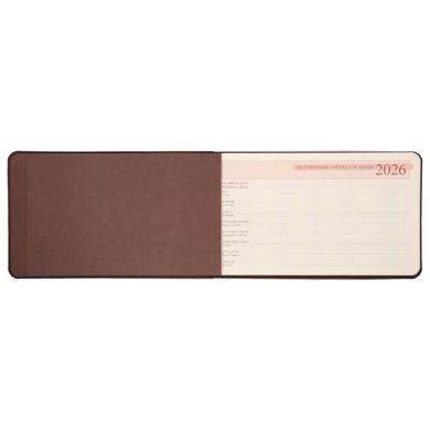 Щотижневик датований 2026, 10х17 см, 128 сторінок, м'який, Choco, Leo Planner