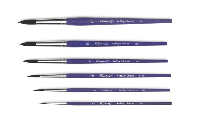 Синтетика кругла Rapha&euml;l Hobby&Loisirs 8101, №6, коротка ручка