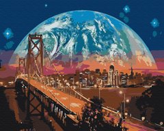 Картина за номерами Місяць над Сан-Франциско, 40х50 см, Brushme