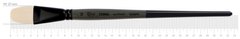 Кисть Terra 1608FR, №12, cинтетика, овальная, длинная ручка, Rosa