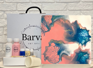 Набор Fluid Art Box Интрига, 30 см, квадрат, Barva