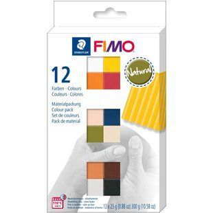 Набор пластики Natural Colours, 12x25 г, Fimo