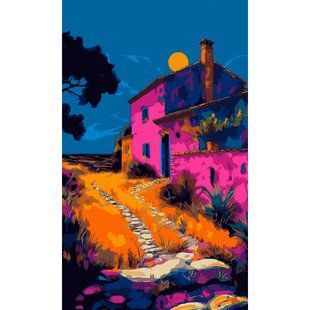 Картина за номерами SANTI, Барвистий вечір, 30x50 см