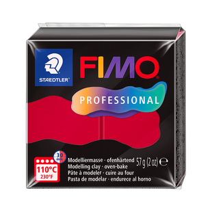 Полимерная глина Fimo Professional, карминовая, 57 г, Fimo