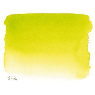 Краска акварельная L'Aquarelle Sennelier Желто-зеленый яркий №871 S2, 10 мл, туба