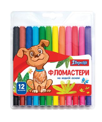 Фломастеры Zoo Land, 12 цветов, 1Вересня