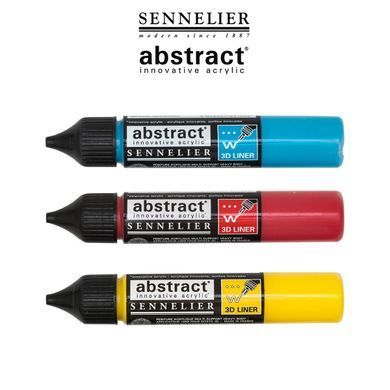 Линер акриловый Abstract 3D, 27 мл, Хинакридон розовый, Sennelier