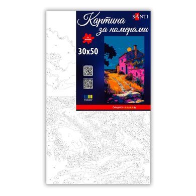 Картина за номерами SANTI, Барвистий вечір, 30x50 см