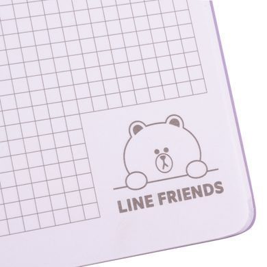 Тетрадь для записей Line Friends, А4, 40 листов, с высечкой, клетка, YES