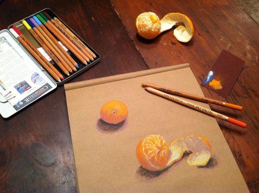 Олівець пастельний, Оранжевий, Cretacolor