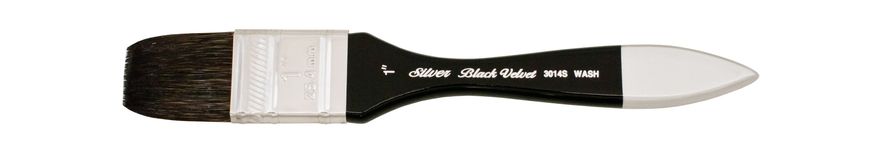 Пензель Silver Brush Black Velvet 3014S білка+синтетика флейц №1