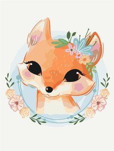 Картина по номерам Лисичка сестричка, 30х40 см, Brushme