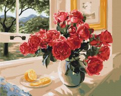 Картина за номерами Лимонний акцент червоних, 40x50 см, Brushme