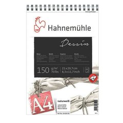 Альбом для начерків на спіралі Hahnemuhle Dessin 150 г/м², А4, 25 аркушів