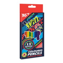 Набор цветных карандашей Blaster, 12 цветов, YES