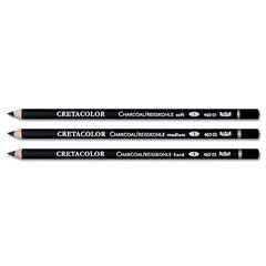 Набор карандашей для рисунка, Угольный мягкий, 3 штуки, Cretacolor