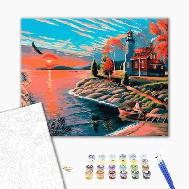 Картина по номерам Живописное утро, 40х50 см, Brushme