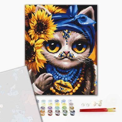 Картина по номерам Творческая Кошка &copy;Марианна Пащук, 40х50 см, Brushme