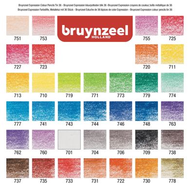 Набор цветных карандашей EXPRESSION 36 штук, Bruynzeel