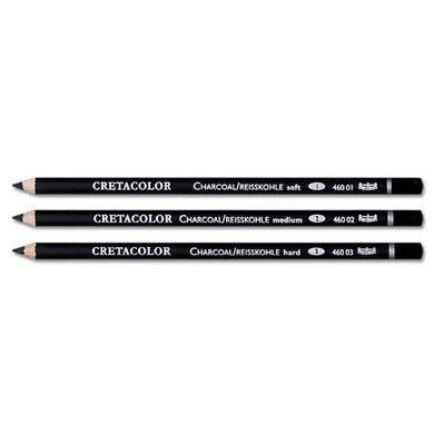 Набір олівців для рисунку, Вугільний м’який, 3 штуки, Cretacolor