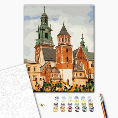 Картина по номерам Вавельский замок в Кракове, 40x50 см, Brushme