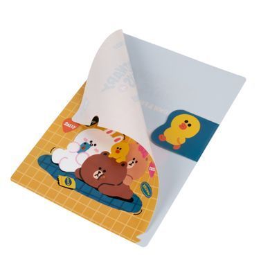Папка-куток Line Friends, А4, 22,5х31 см, пластикова, з клапаном, Yes