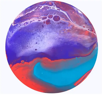 Набір Mini Fluid Art Box Фіолетово-синій (1 картина), 30 см