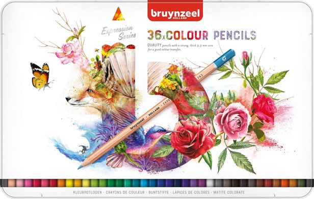 Набір кольорових олівців EXPRESSION 36 штук, Bruynzeel