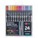 Набір маркерів акварельних SANTI Brush Marker, двосторонні, 24 штуки 5056574441201 зображення 1 з 3