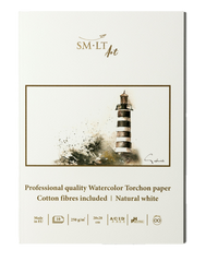 Блокнот для акварелі Smiltainis Pro Create, 250 г/м2, 20х28 см, 10 аркушів, білий, Authentic