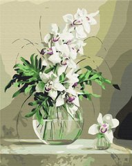 Картина за номерами Орхідеї у вазі, 40x50 см, Brushme