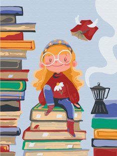 Картина за номерами Книжкова фея &copy;Yana Kozak, 30х40 см, Brushme