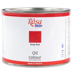 Фарба олійна, Червона темна, 490 мл, ROSA Studio